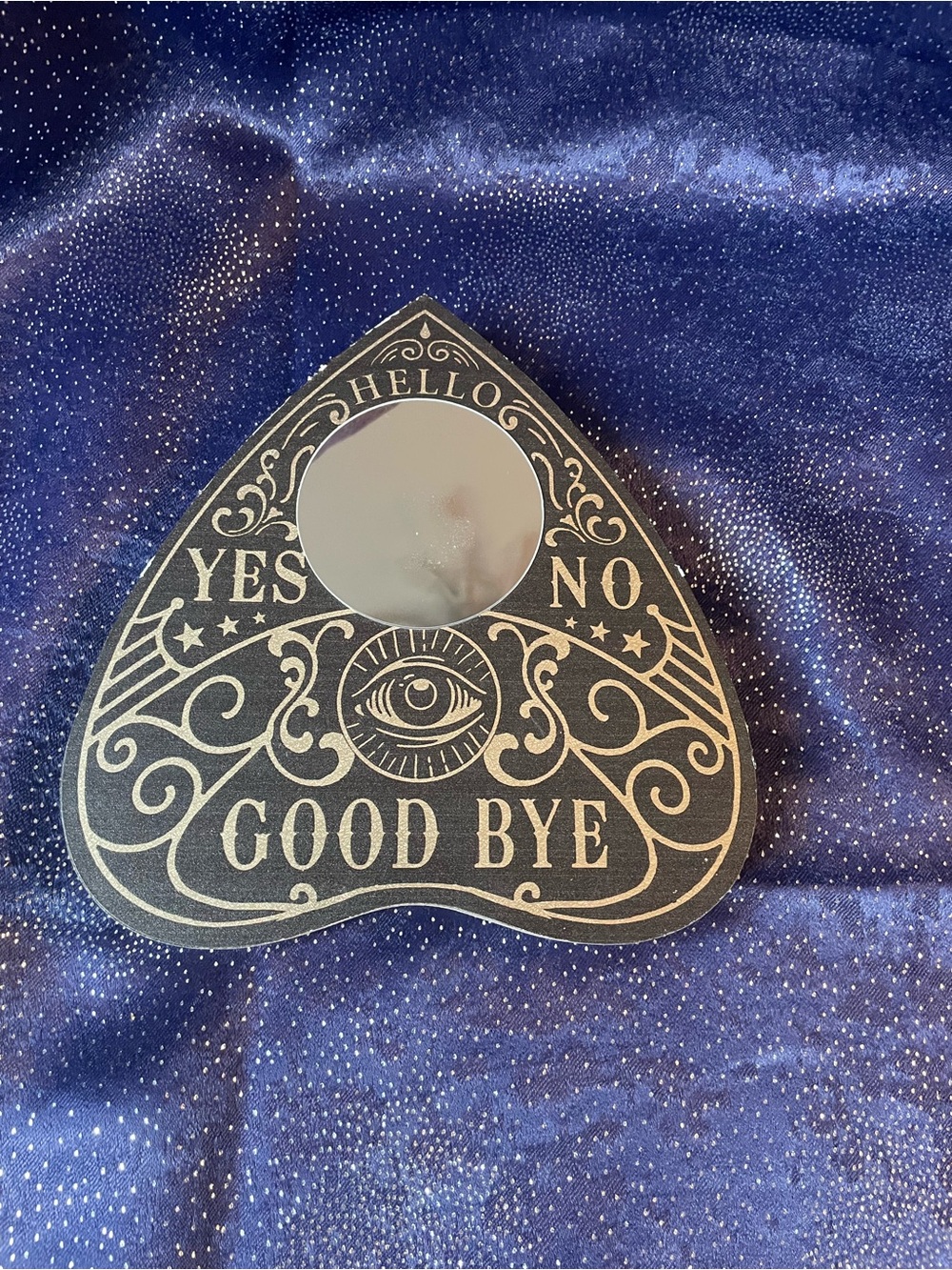 Black 'Good Bye' Ouija Planchette Wall Decor